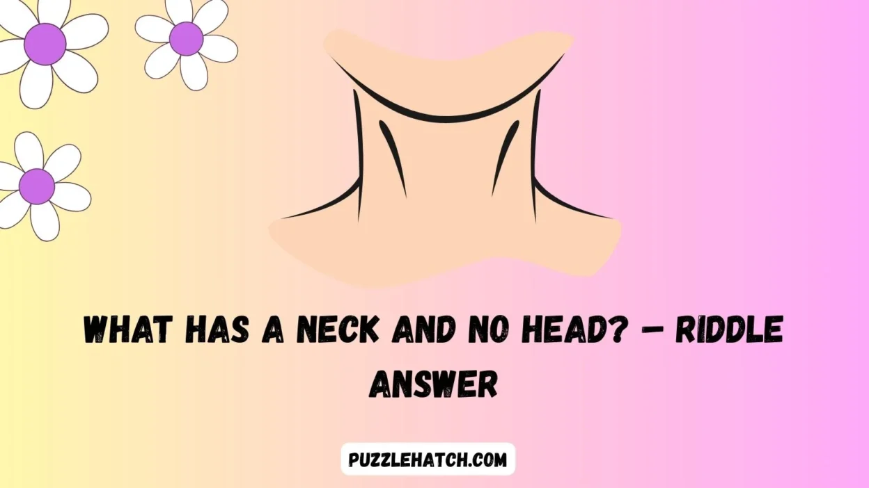 What Has a Neck and No Head? – Riddle Answer
